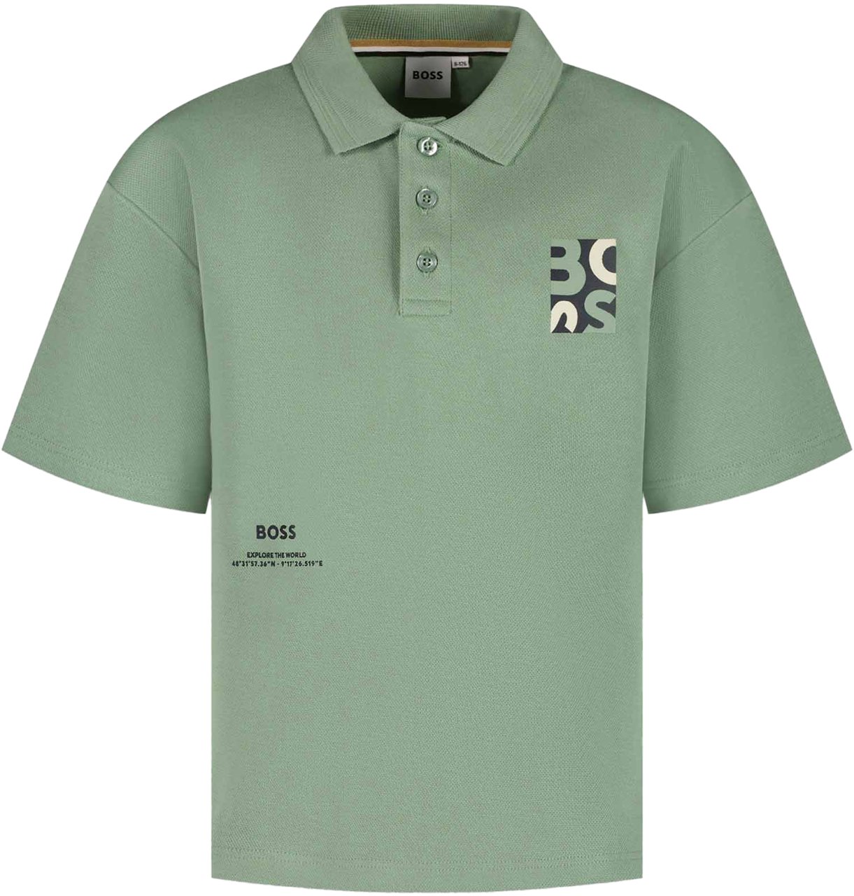 Boss Polo Met Korte Mouwen Groen