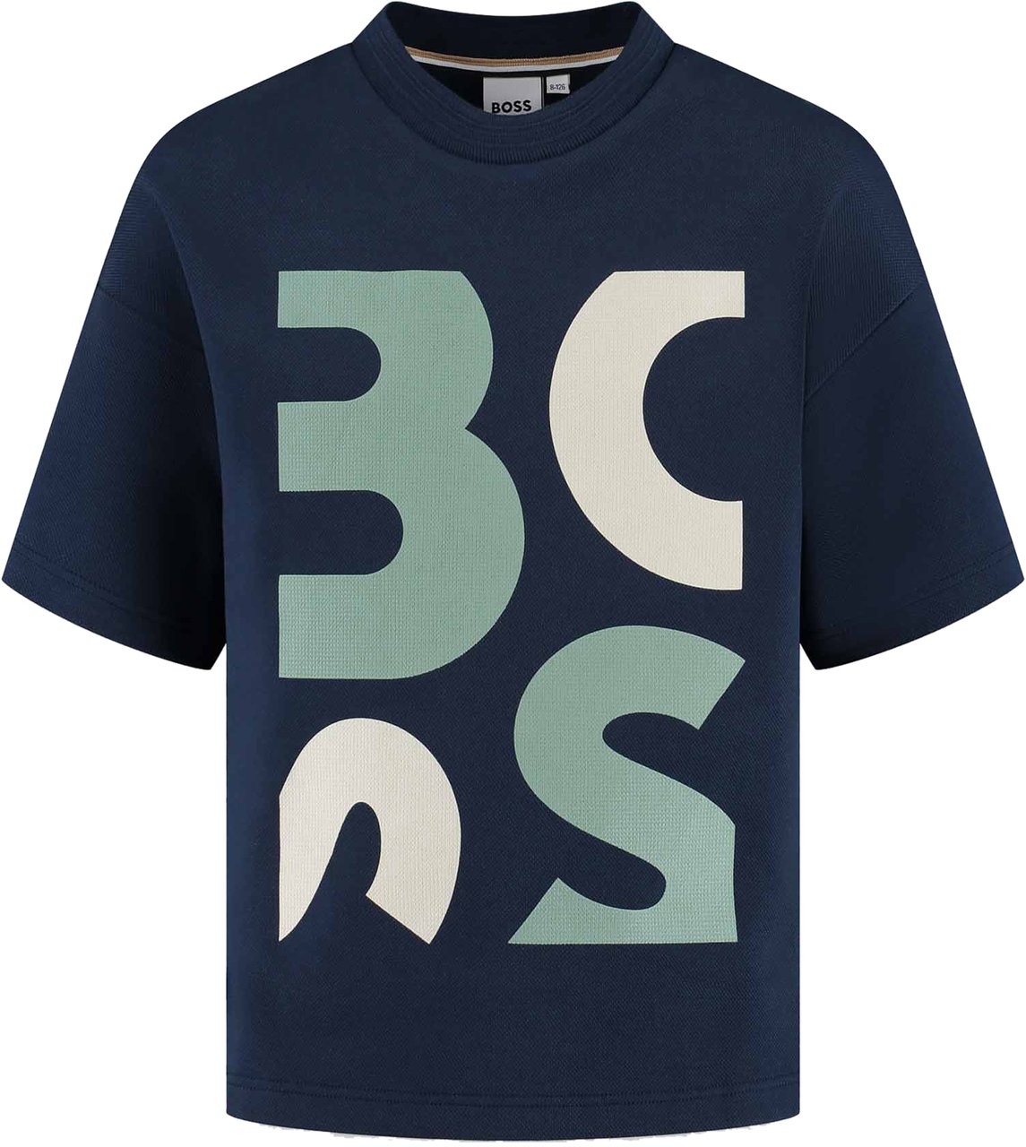 Boss T-shirt Korte Mouwen Blauw