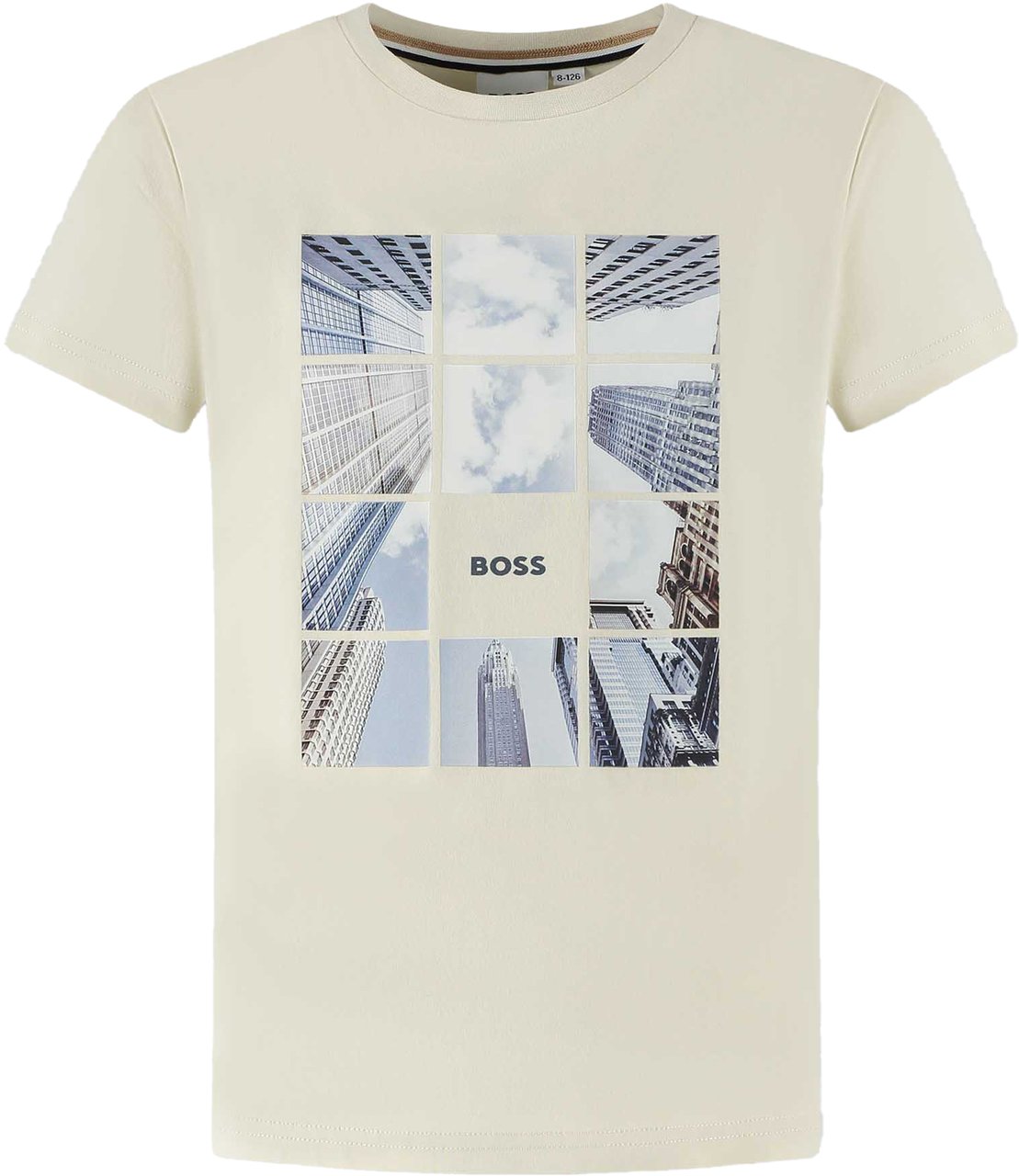 Boss T-shirt Korte Mouwen Beige