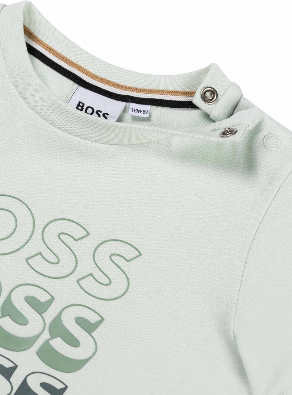 Boss T-shirt Korte Mouwen Groen