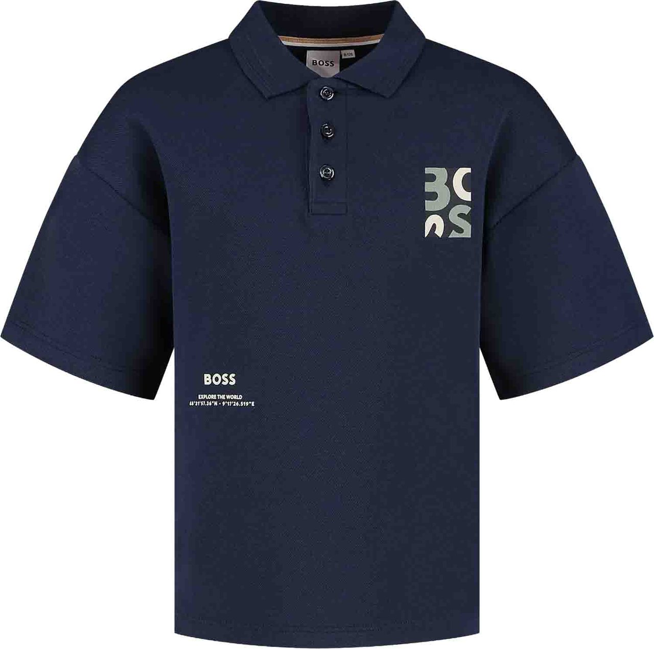 Boss Polo Met Korte Mouwen Blauw