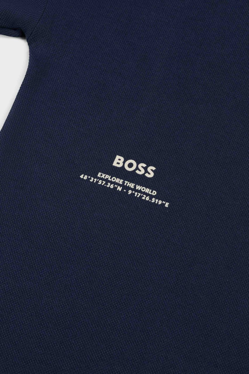 Boss Polo Met Korte Mouwen Blauw