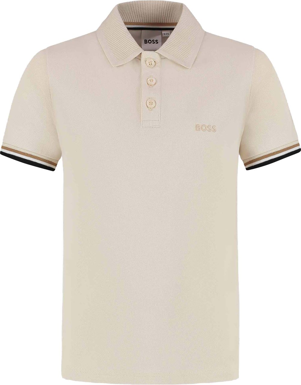 Boss Polo Met Korte Mouwen Beige
