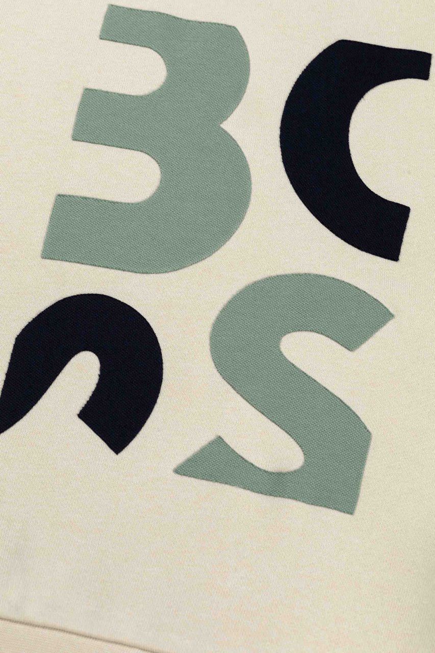 Boss Sweater Met Kap Beige