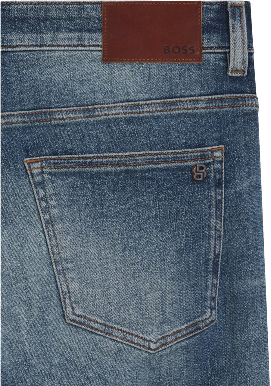 Boss Heren Jeans Blauw