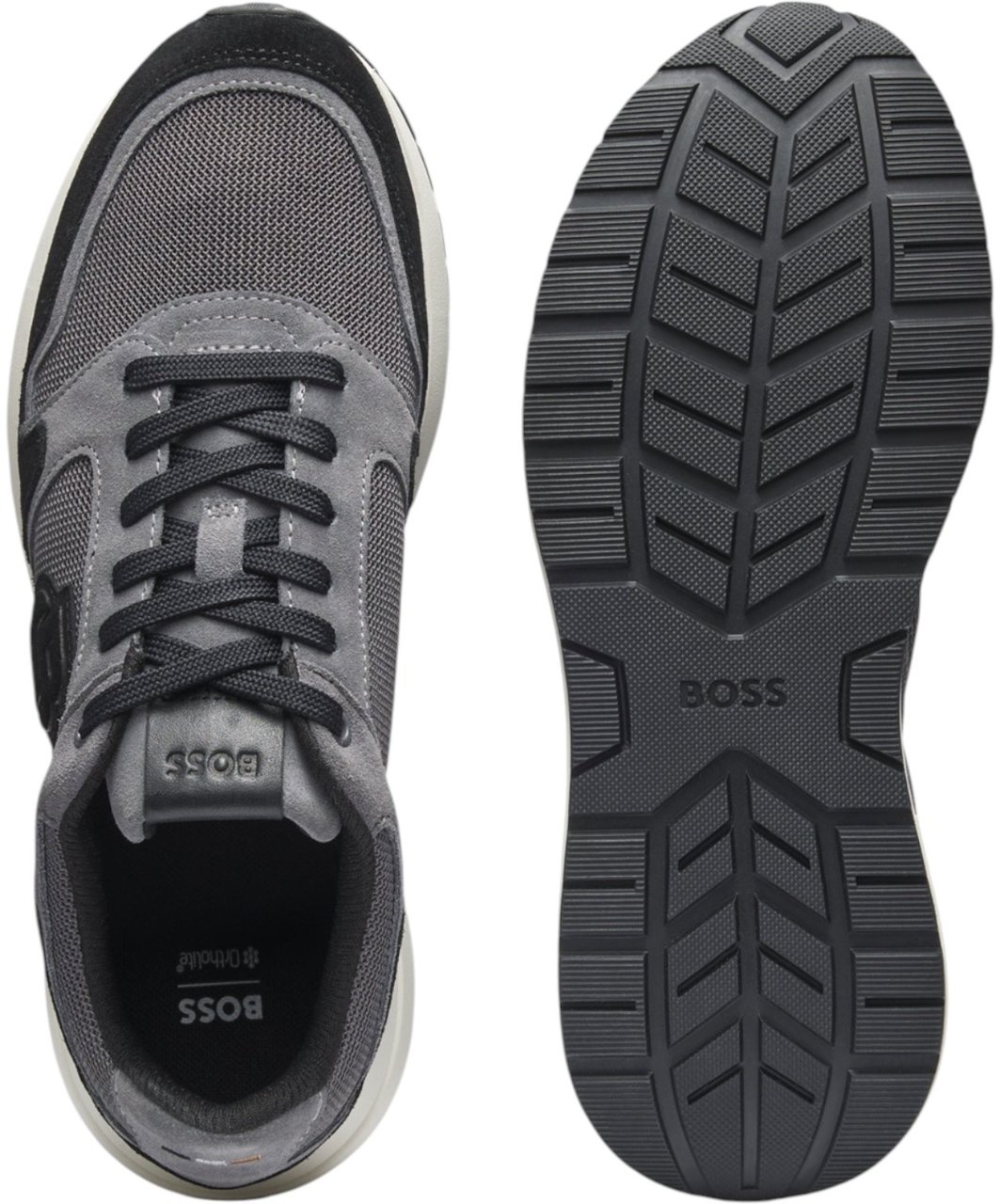 Boss Heren Sneakers Grijs