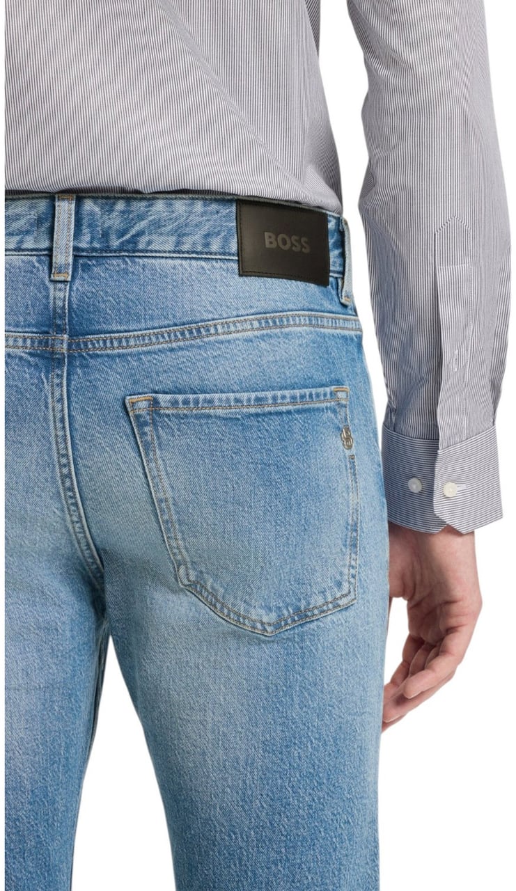 Boss Heren Jeans Blauw