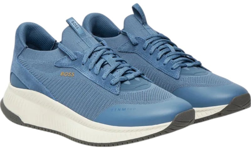 Boss Heren Sneakers Blauw
