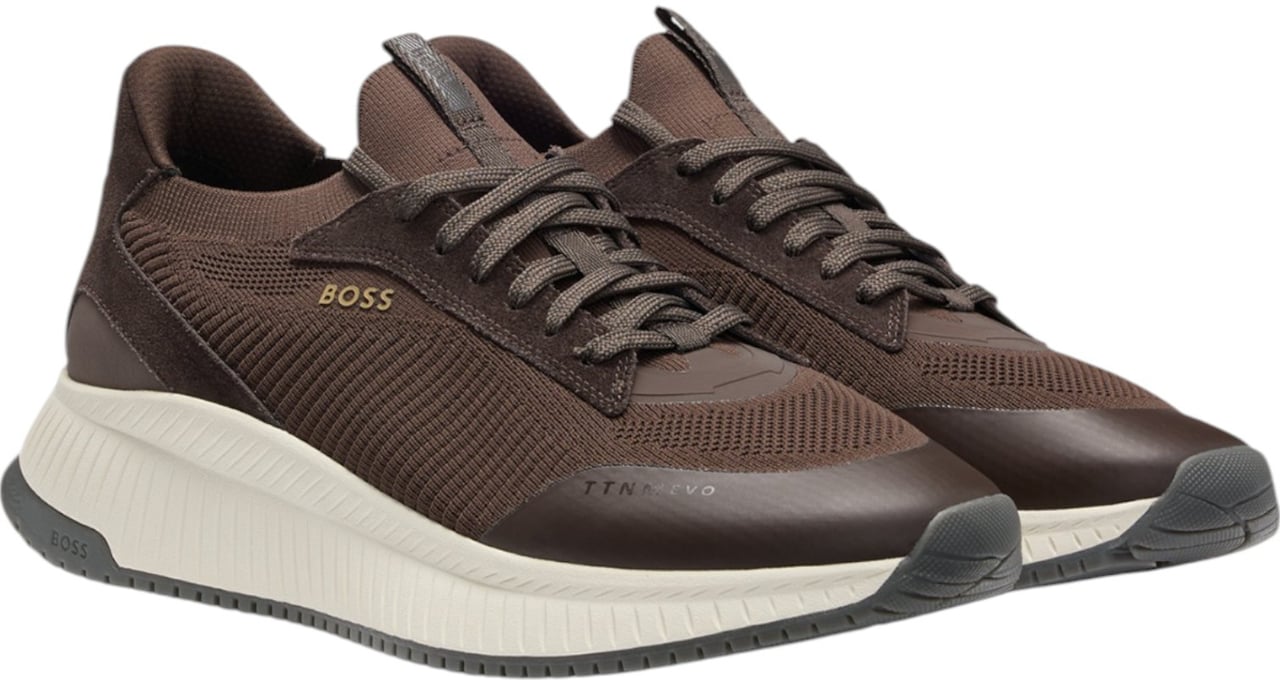 Boss Heren Sneakers Bruin