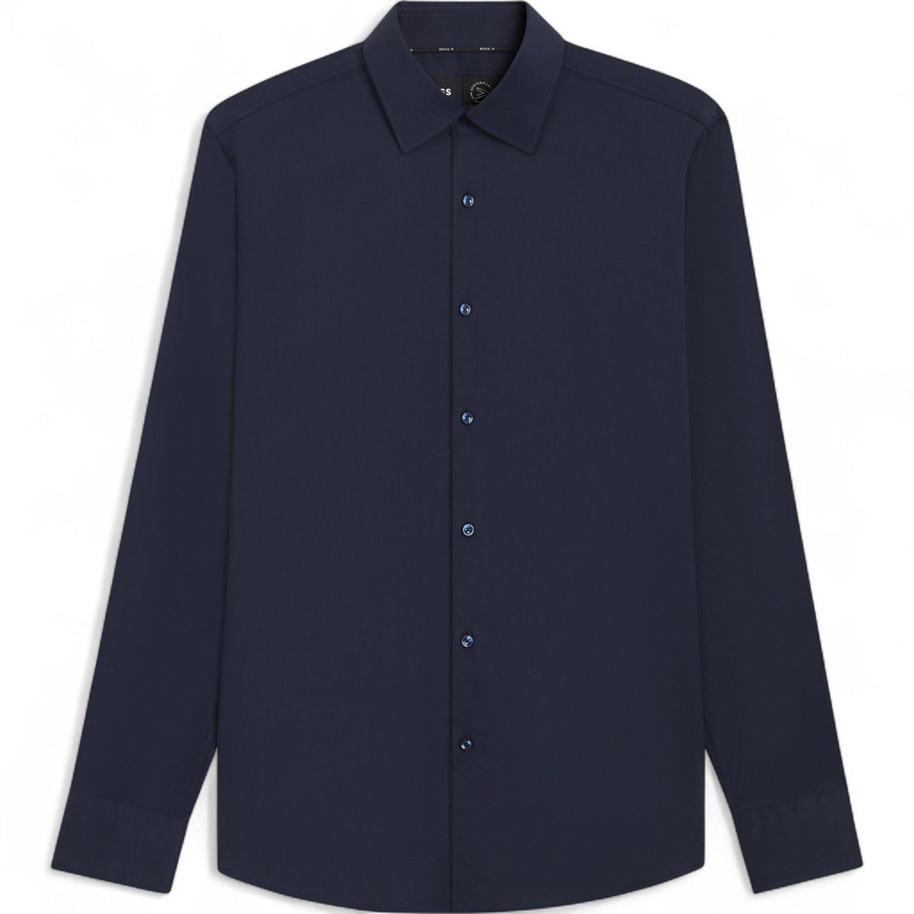 Boss Heren Overhemd Blauw
