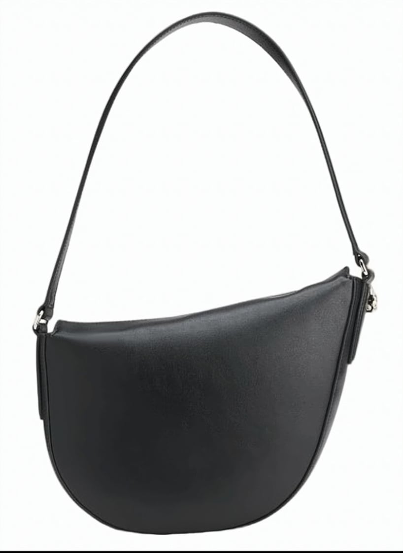 Boss Numah Monogram Flap Hobo Bag Zwart