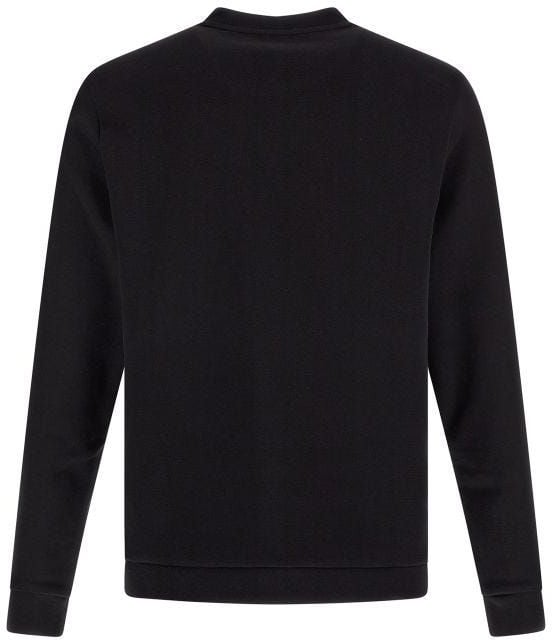 Boss Hugo Boss Black Cotton Logo Details Sweatshirt Zwart