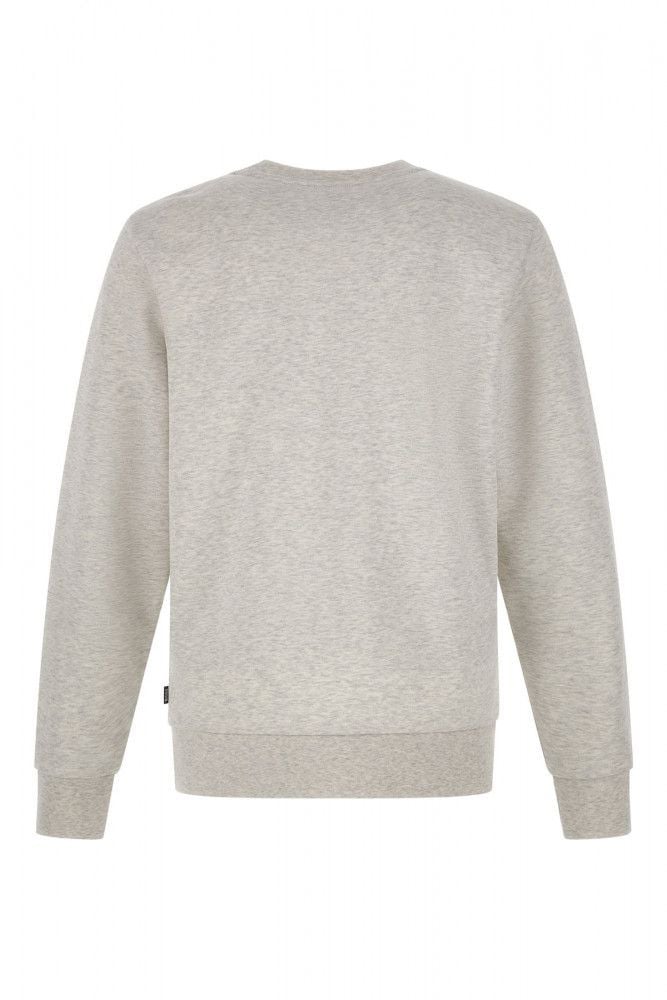 Boss Hugo Boss Grey Cotton Logo Details Sweatshirt Beige