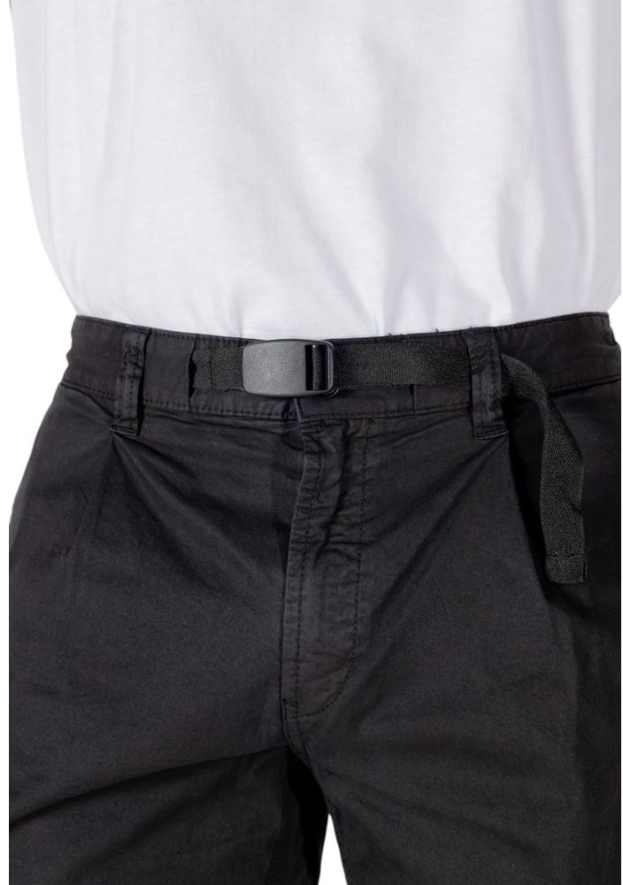 Boss Hugo Boss Black Cotton Bermuda Shorts Zwart