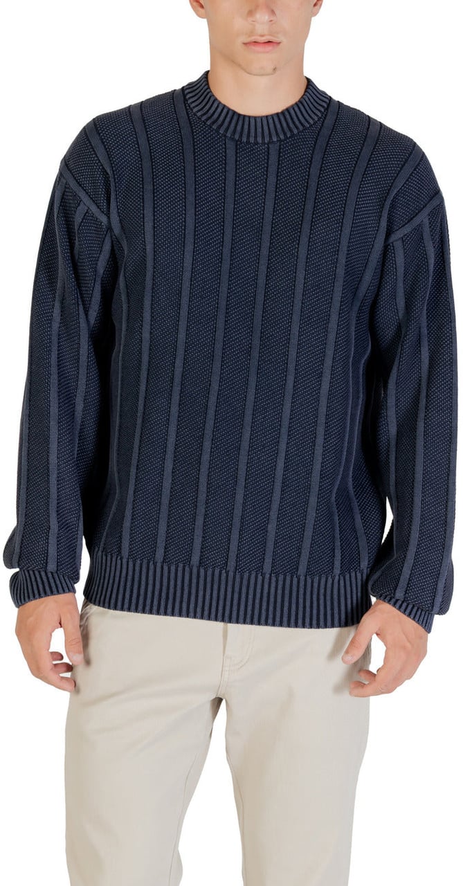 Boss Men Knitwear Blauw