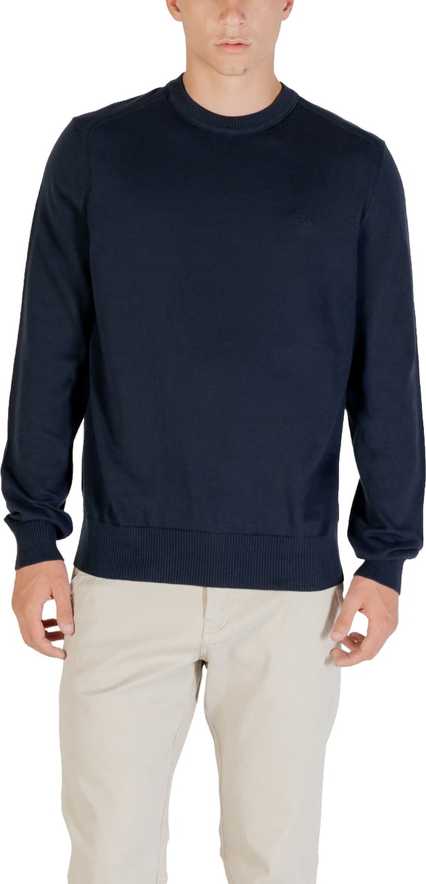 Boss Men Knitwear Blauw