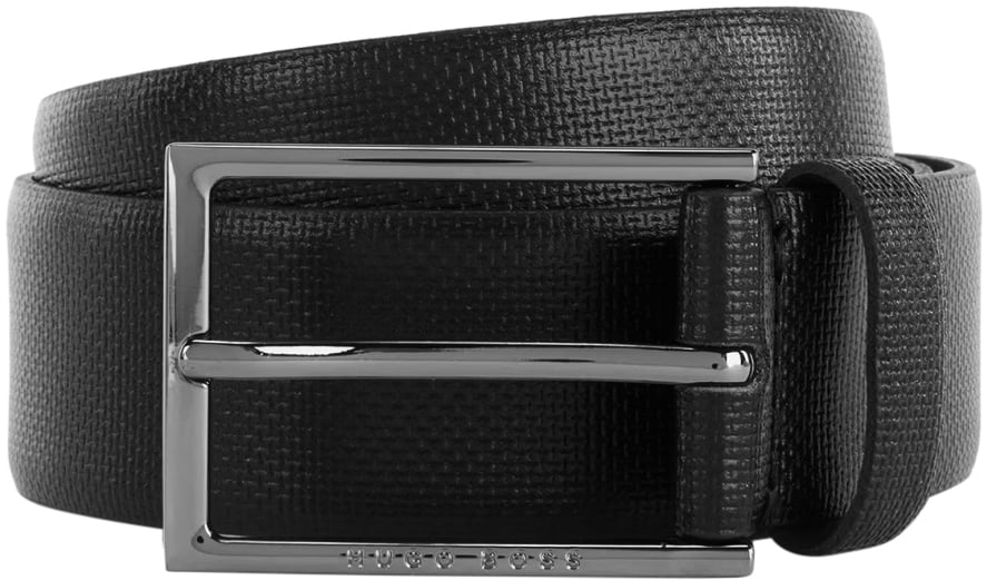 Boss Carmello-s Leather Belt Zwart