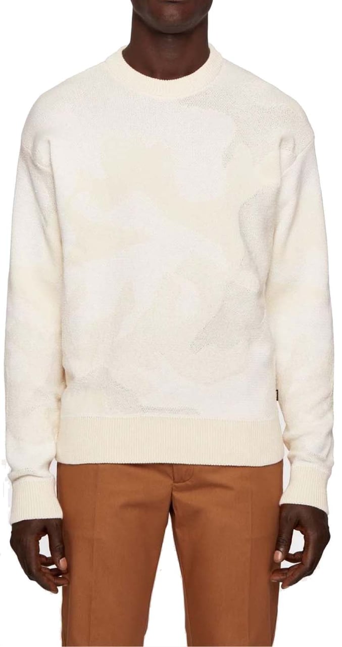Boss Piolo Camouflage Sweater Wit
