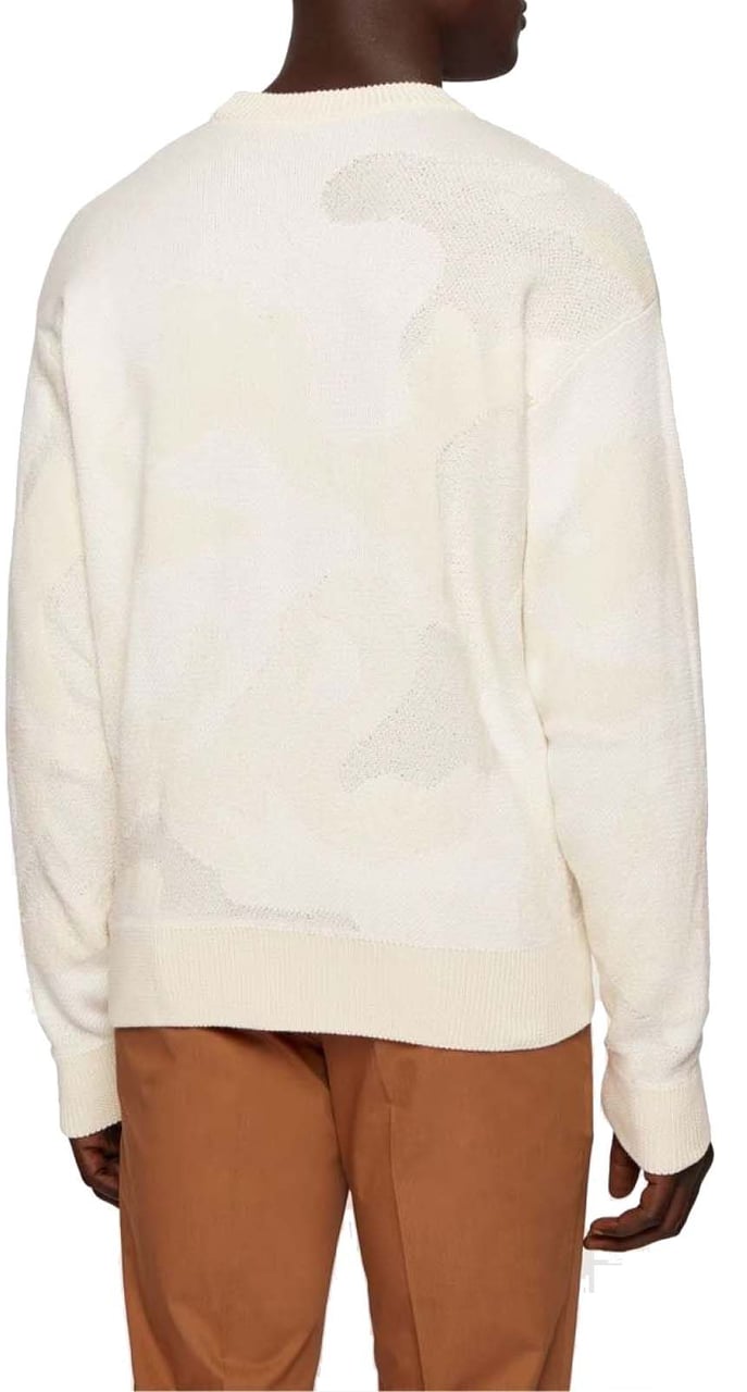 Boss Piolo Camouflage Sweater Wit