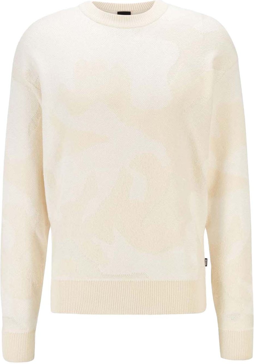 Boss Piolo Camouflage Sweater Wit