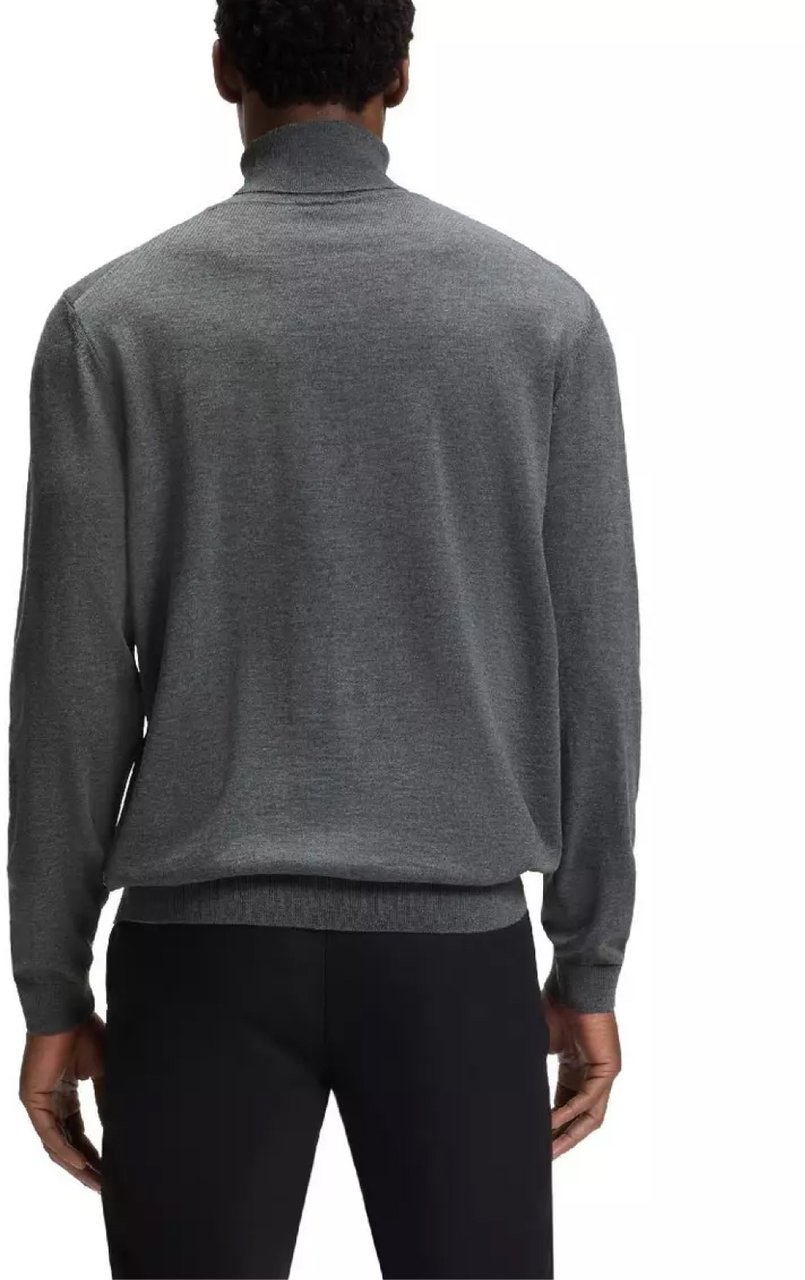 Boss Musso-p Turtleneck Sweater Grijs
