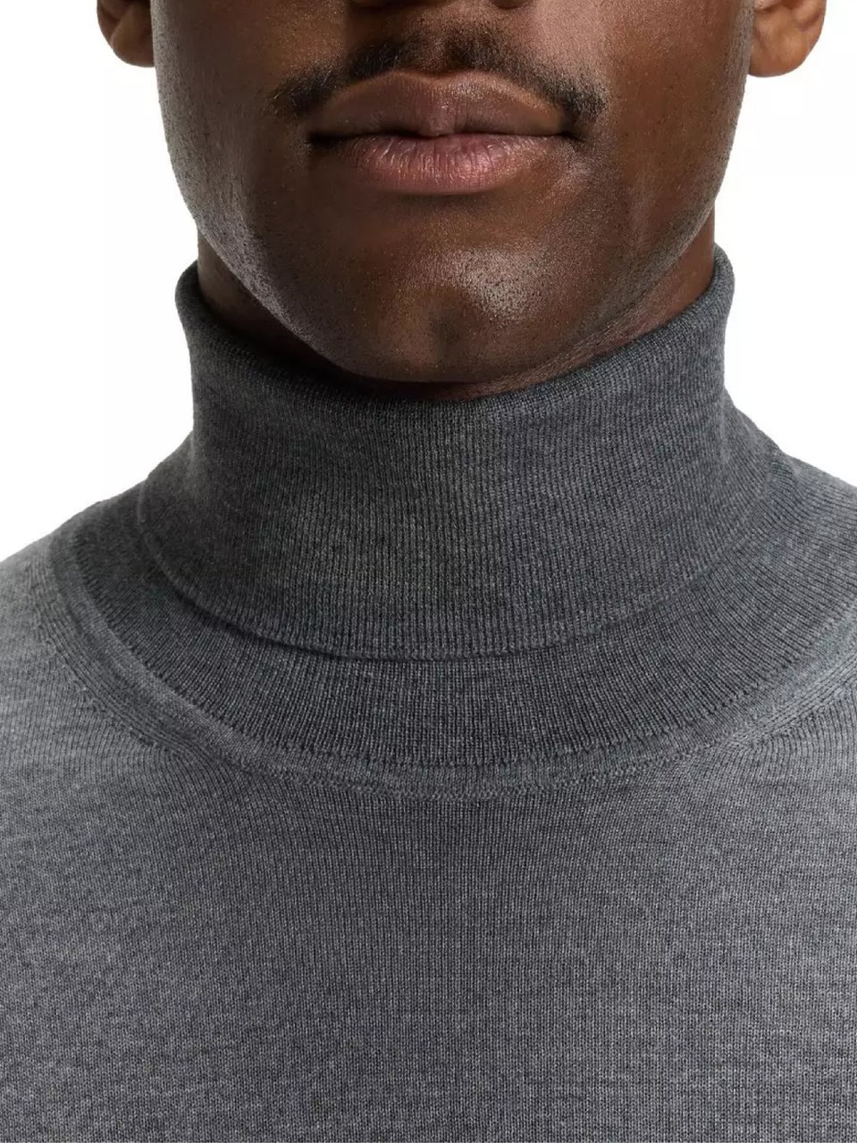 Boss Musso-p Turtleneck Sweater Grijs