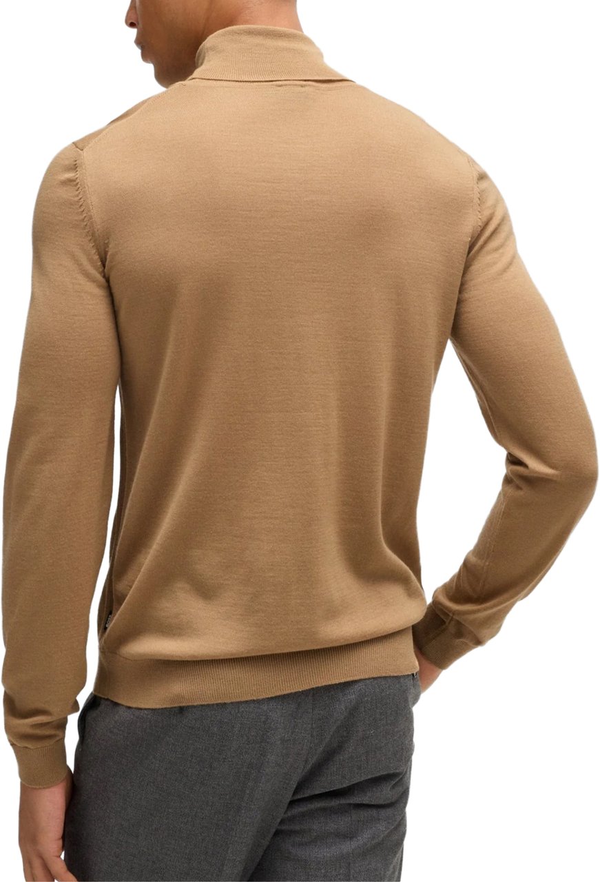 Boss Musso Turtleneck Sweater Beige
