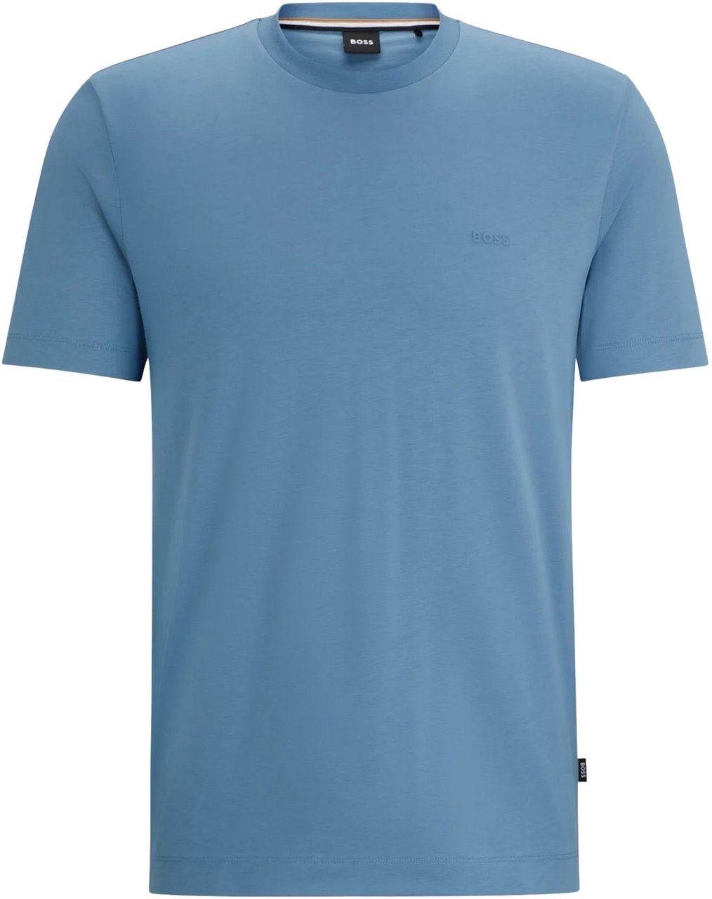 Boss T-Shirts And Polos Light Pastel Blue Blauw