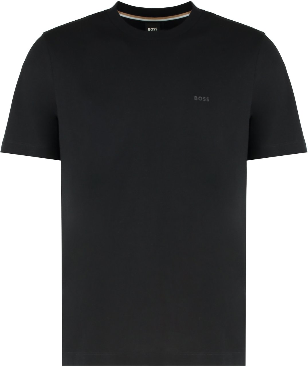 Boss Logo cotton t-shirt Zwart