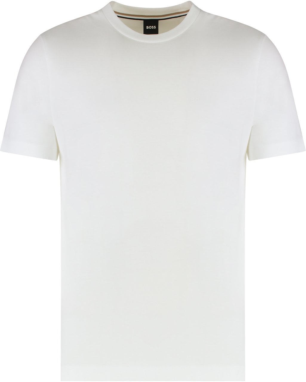 Boss Logo cotton t-shirt Wit