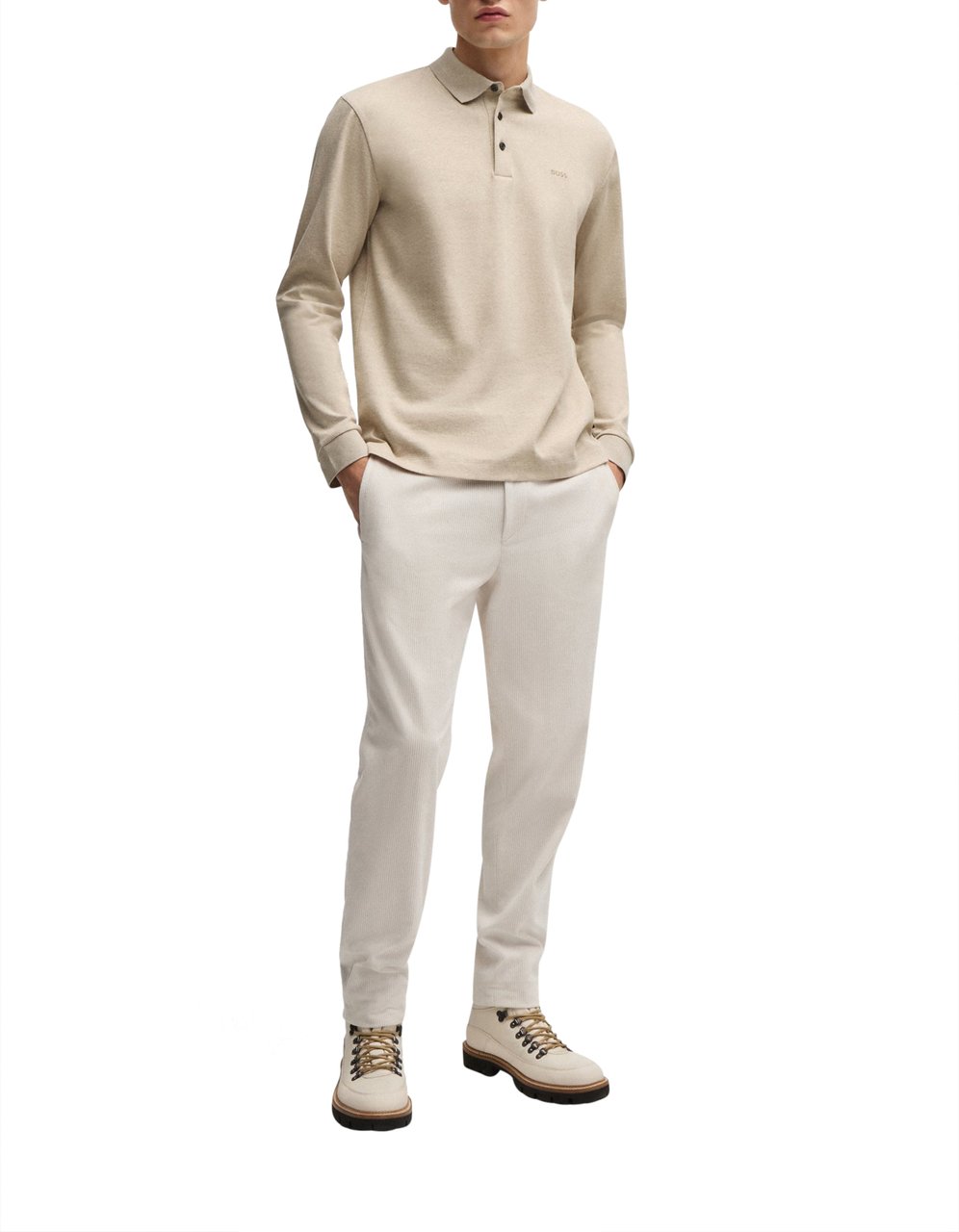 Boss T-Shirts And Polos Beige Beige