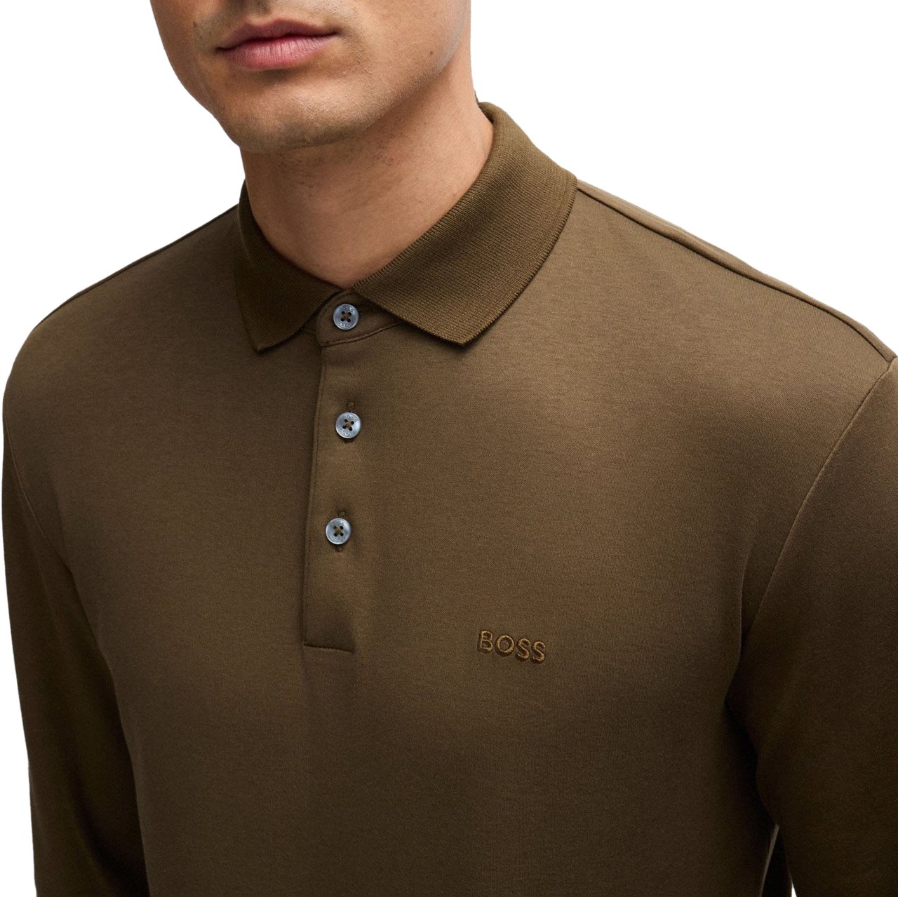 Boss T-Shirts And Polos Open Green Groen