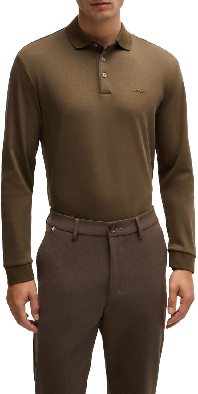 Boss T-Shirts And Polos Open Green Groen