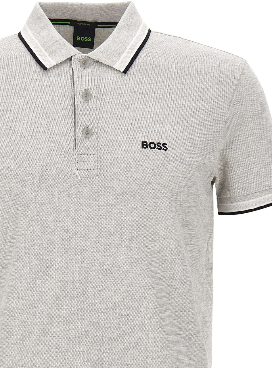 Boss T-Shirts And Polos Grey Lichtgrijs