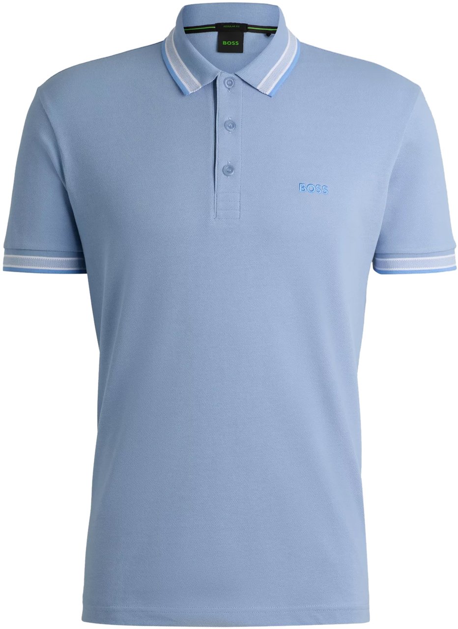 Boss T-Shirts And Polos Open Blue Blauw