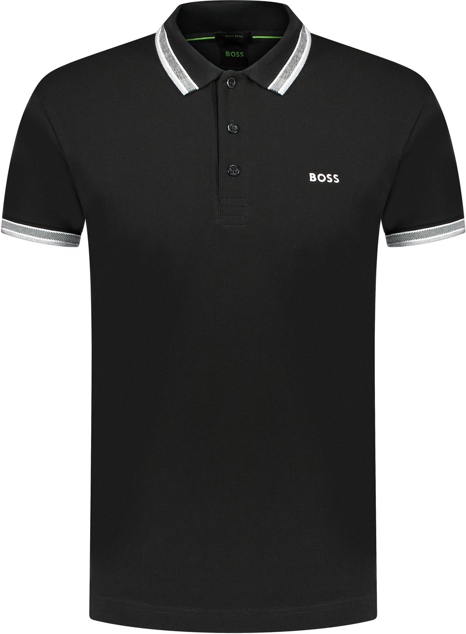 Boss Polo Zwart Zwart