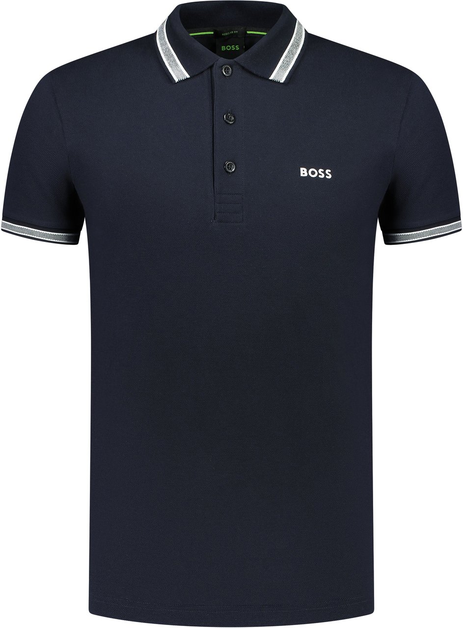 Boss Polo Blauw Blauw