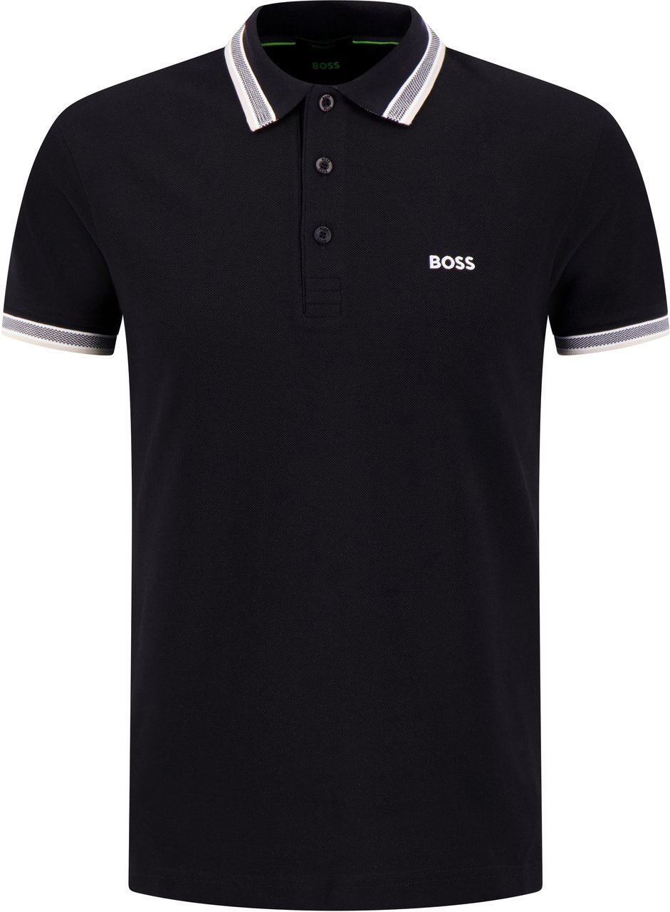 Boss Polo Zwart Zwart