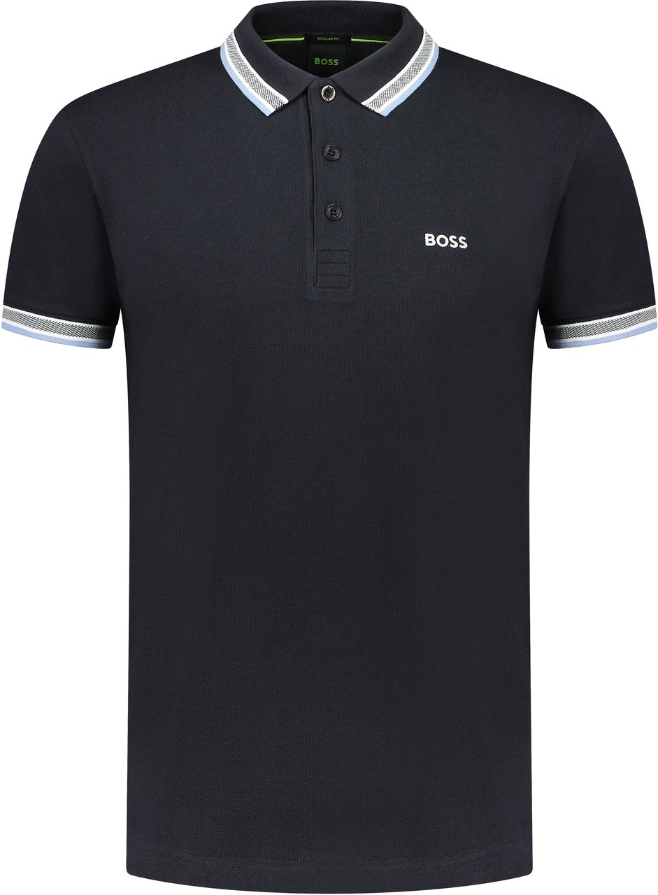Boss Polo Blauw Blauw