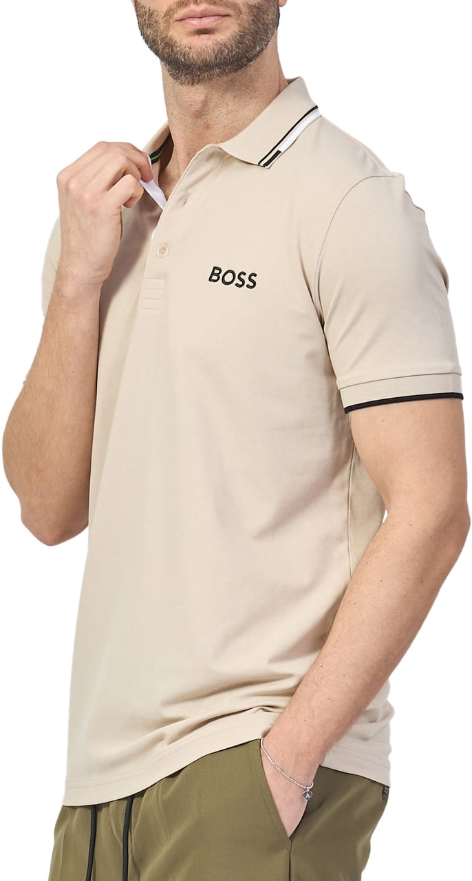 Boss T-Shirts And Polos Open Beige Beige