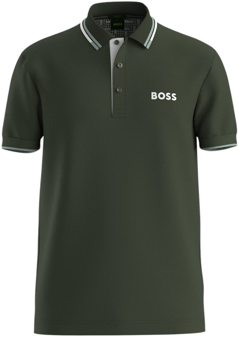 Boss T-Shirts And Polos Open Green Groen