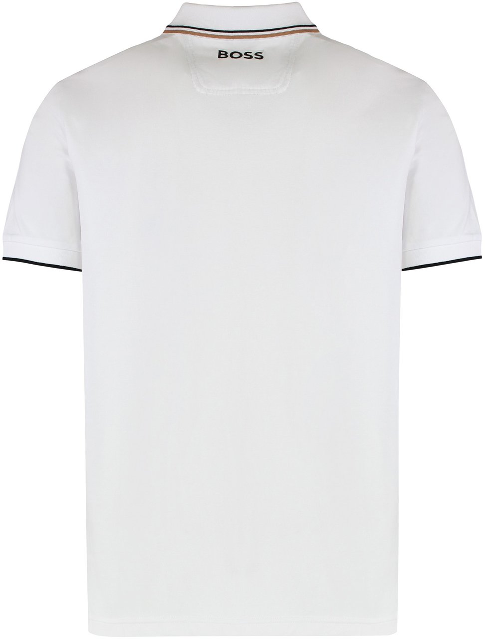 Boss Polo Paddy in mixed cotton Wit