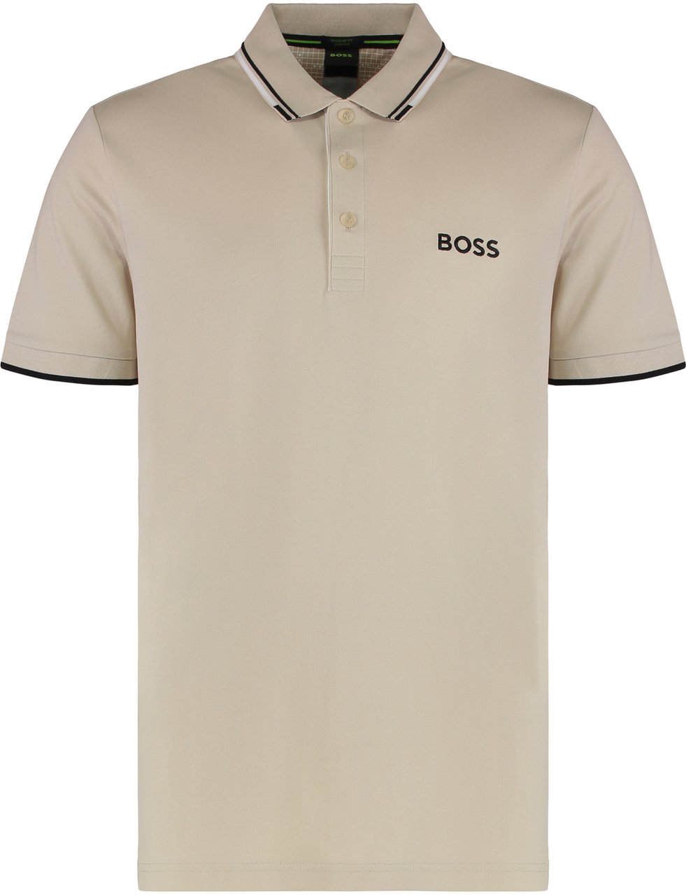 Boss Polo Paddy in cotton mix Neutraal