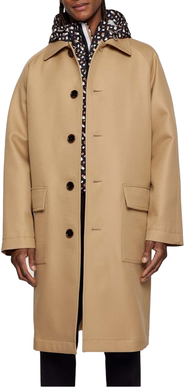 Boss F-cam-patch Coat Beige