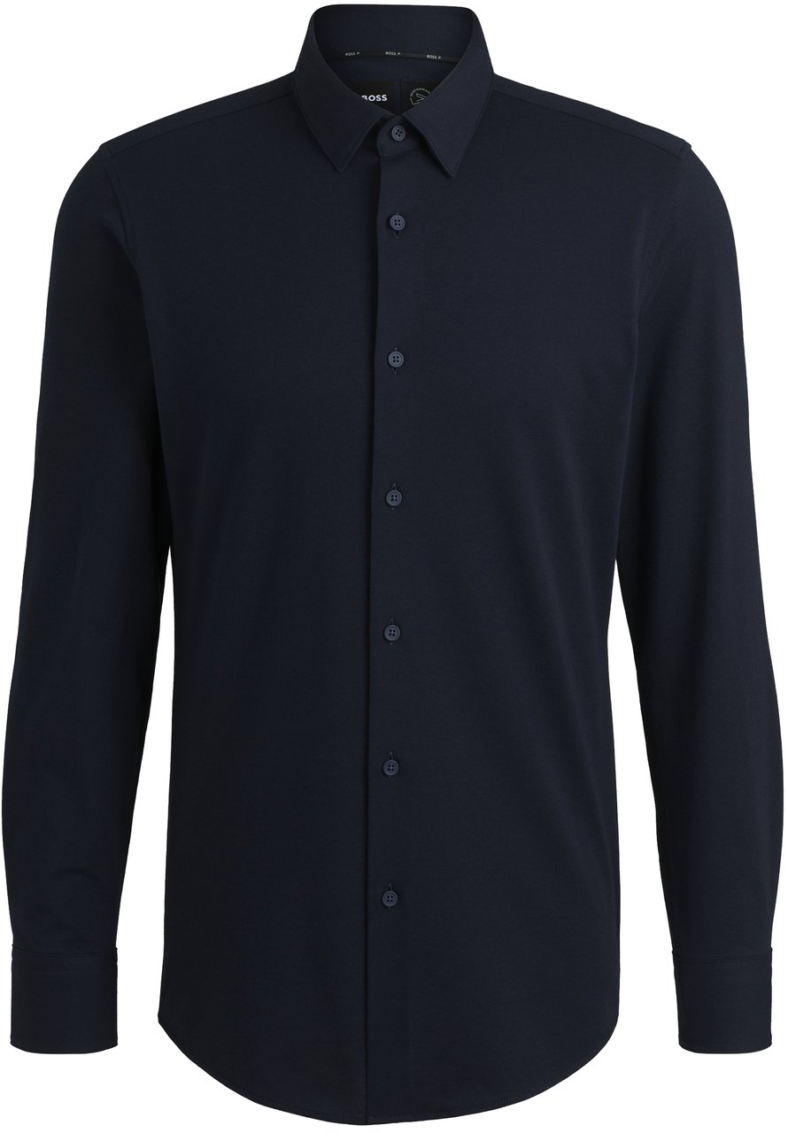 Boss Shirts Blue Blauw