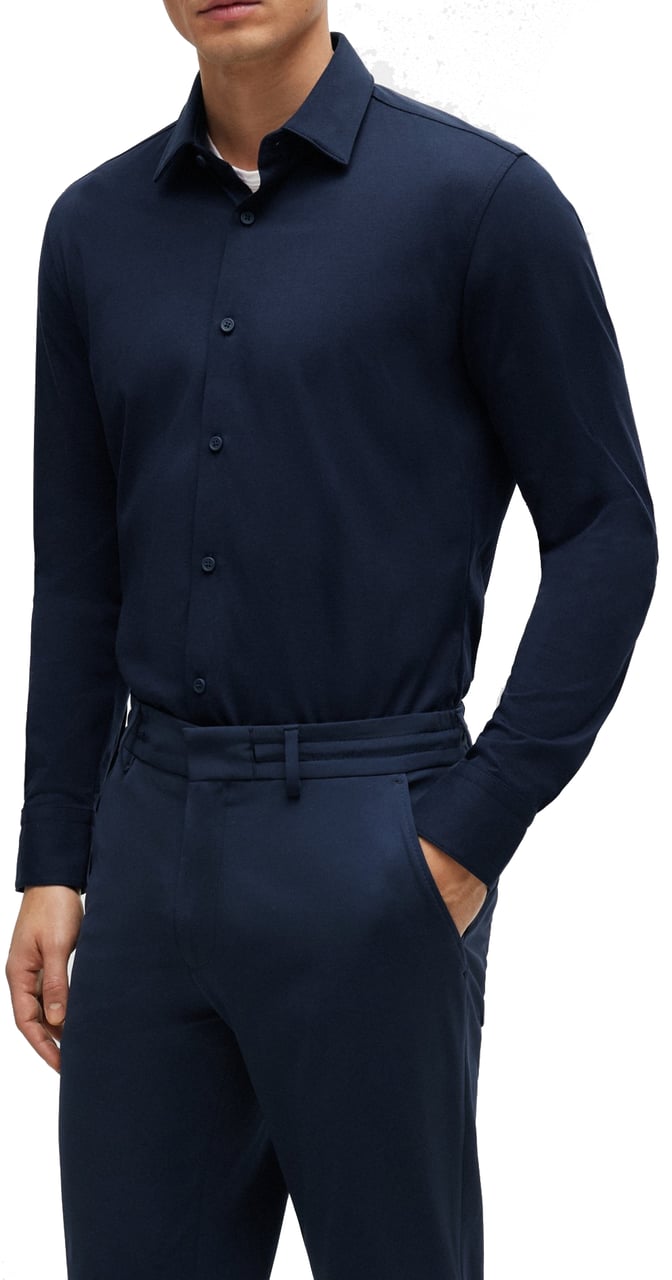 Boss Shirts Blue Blauw