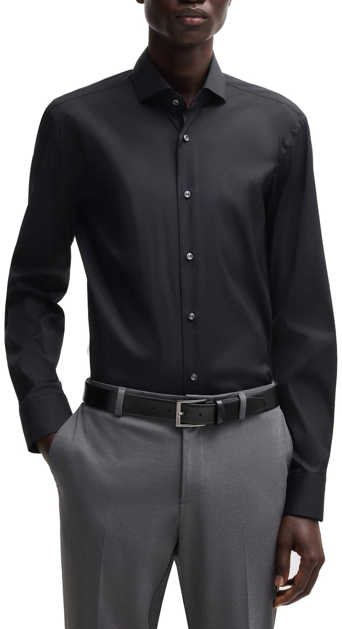 Boss Shirts Black Zwart