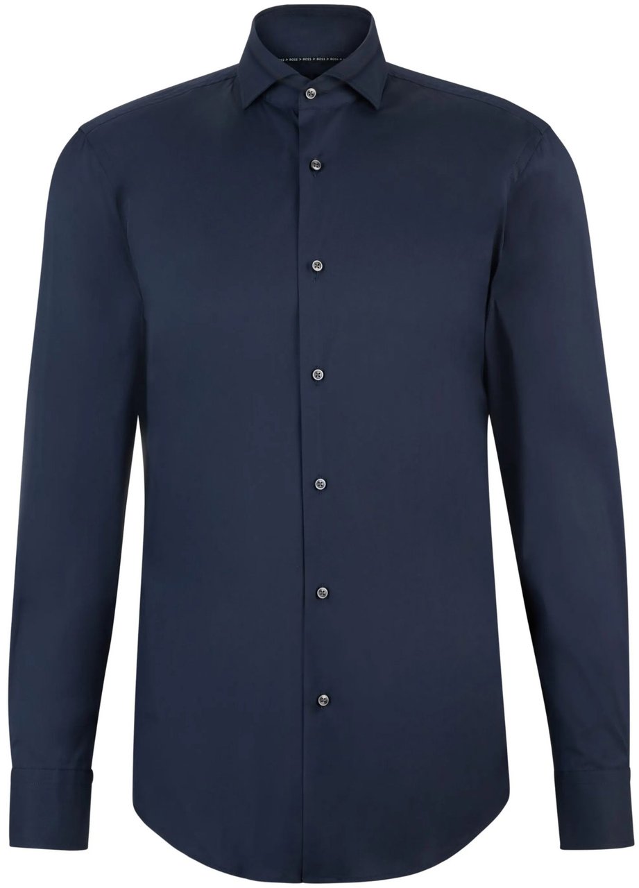 Boss Shirts Blu Navy