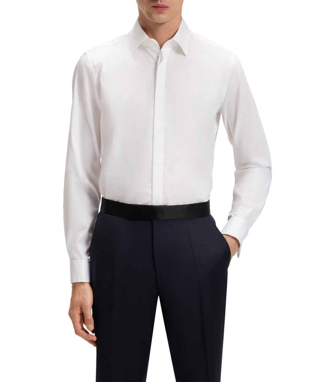 Boss Shirts White Wit