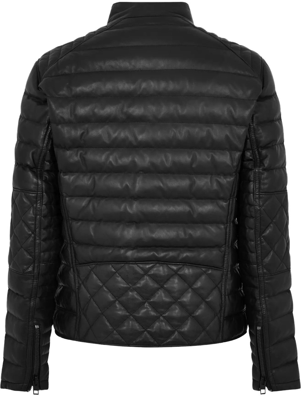 Boss Jonn Nappa Leather Jacket Zwart